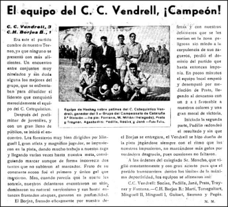 Crònica del Vendrell Portavoz Católico del 12 de febrer de 1955