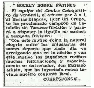 Crònica del Diario Español del 10 de febrer de 1955