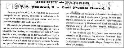 Crònica del Vendrell Portavoz Católico de la Villa del 24 de març de 1956