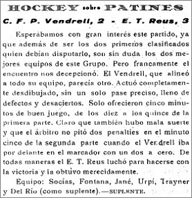 Crònica del Vendrell Portavoz Católico de la Villa el dia 24 de novembre de 1956