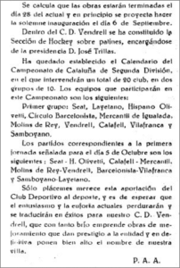 Crònica del Vendrell Portavoz Católico de la Villa del 23 d’agost de 1958
