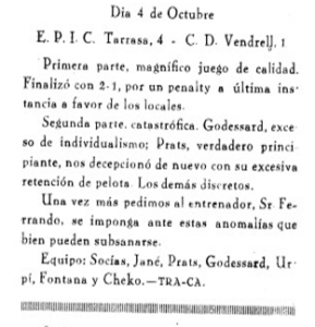 Crònica del Vendrell Portavoz Católico del 10 Octubre 1959