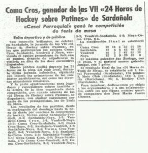 Crònica de La Vanguardia del 7 d’agost del 1962