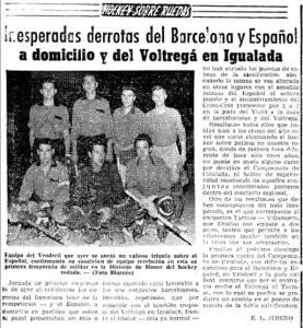 Crònica del diari El Mundo Deportivo del 24 de Desembre del 1962