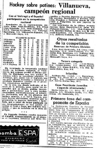 Crònica del diari  La Vanguardia del 28 d’abril del 1964