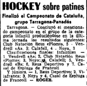 Crònica del diari La Vanguardia del 26 de Març de 1967